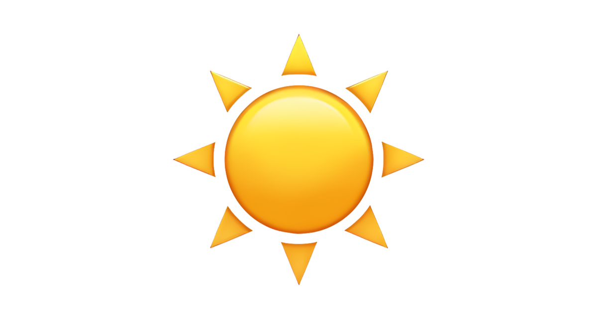 ☀️ Sol Emoji — Significado, copiar y pegar, combinaciónes