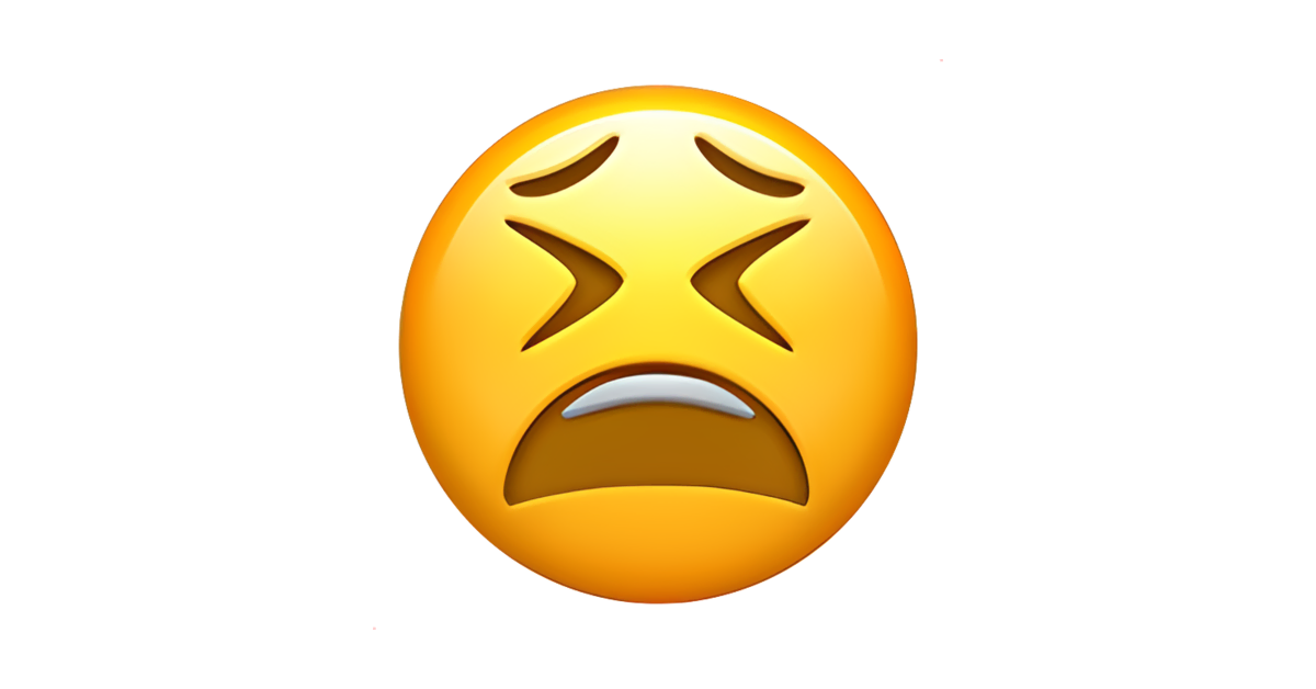 Tired Face Emoji (U+1F62B)