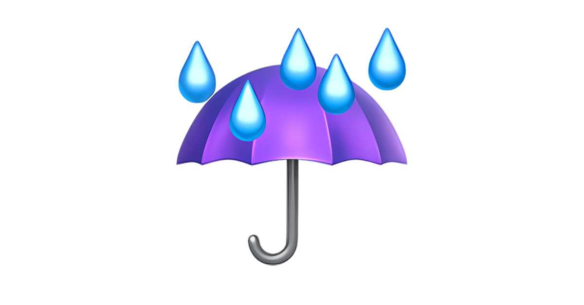 ☔ Umbrella With Rain Drops Emoji — Meanings & Usage