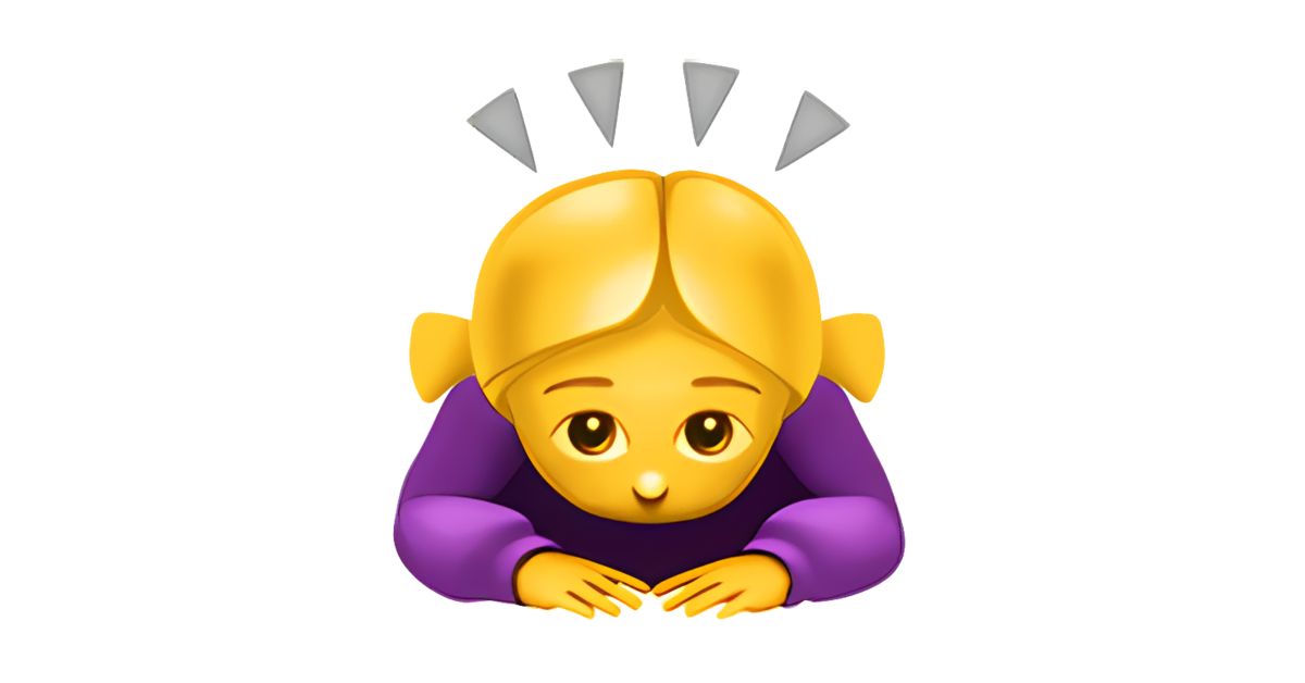 Woman Bowing Emoji Meanings Usage Copy Hot Sex Picture