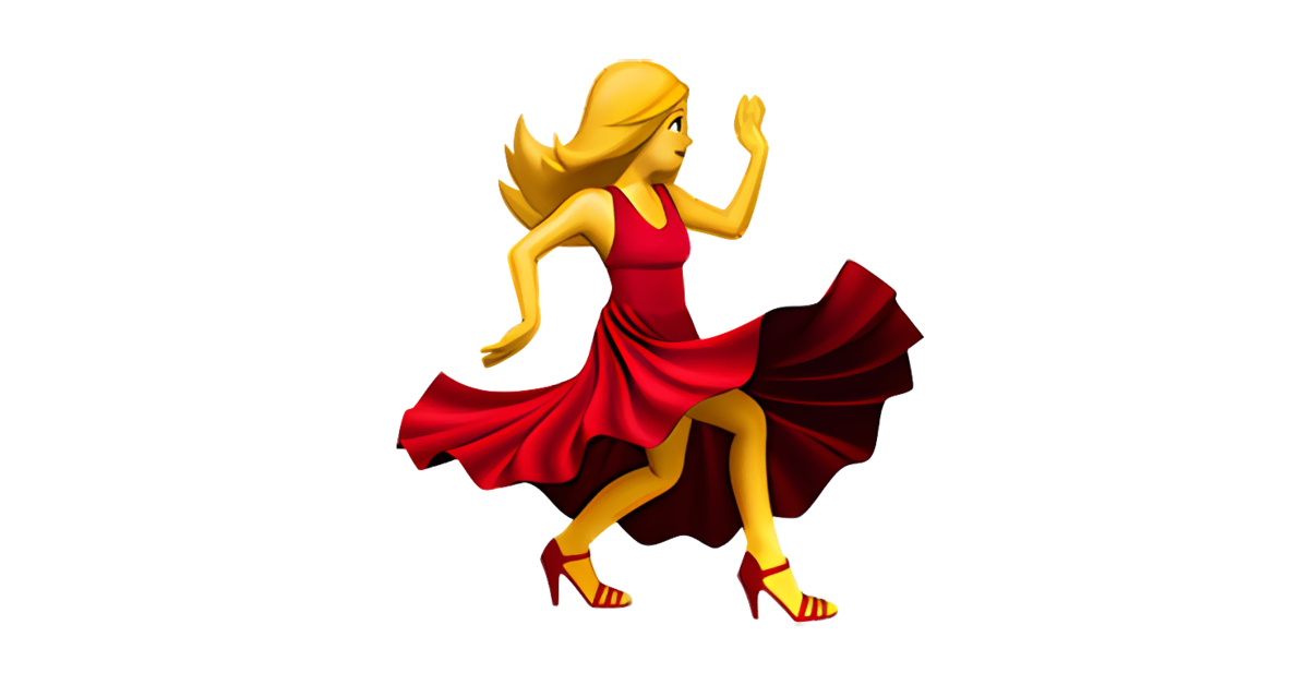 dancing lady emoticon