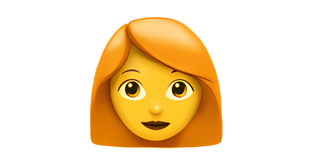 👩‍🦰 Mulher: Cabelo Vermelho Emoji