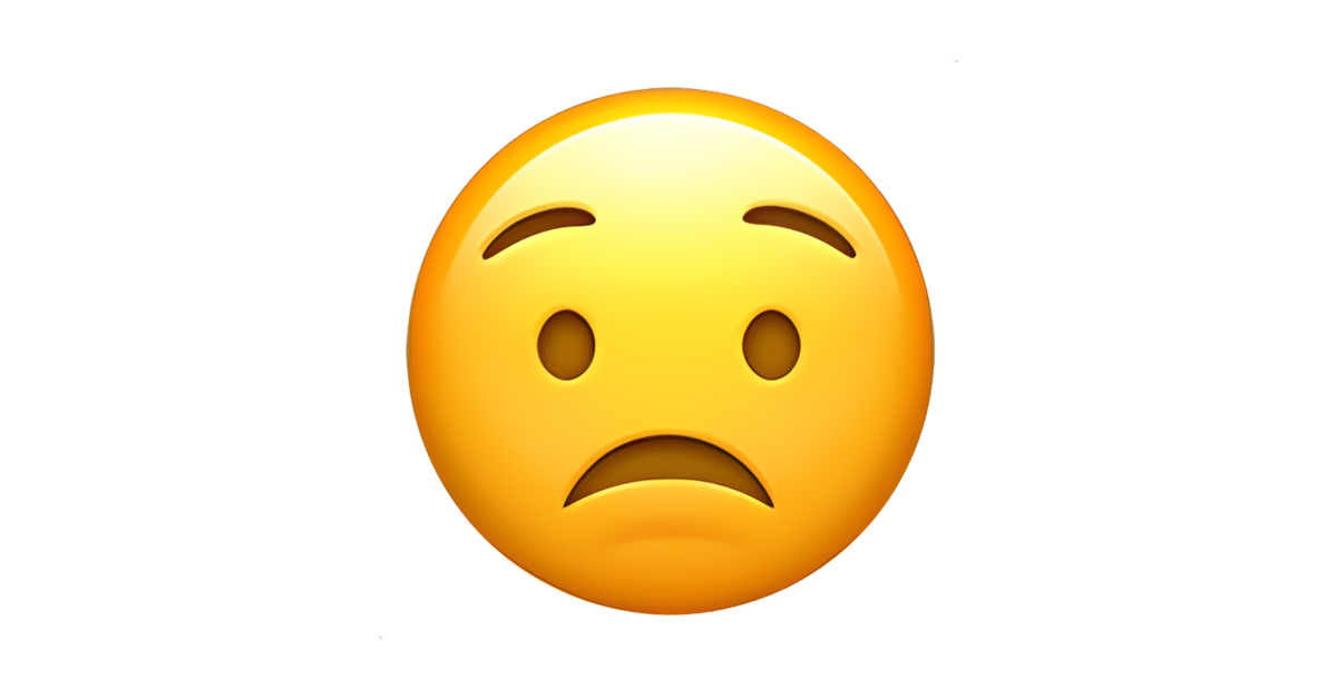 worried emoticon face