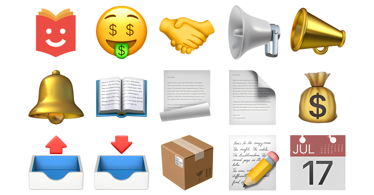 💰🔨🤑 Auction Emojis Collection 🤑🤝📢📣🔔📖📃 — Copy & Paste!