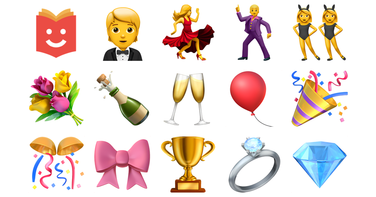 💃🕺🎉 Ballroom Emojis Collection 🤵💃🕺👯‍♀️💐🍾🥂 — Copy & Paste!