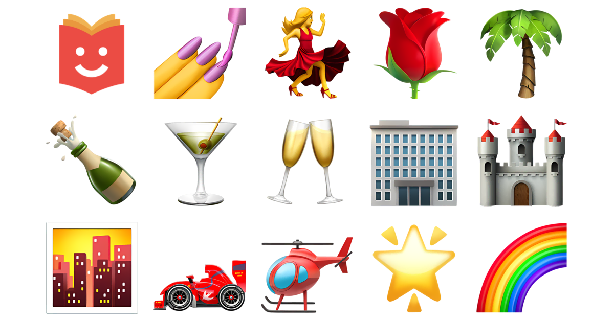 💅🏻💎🥂 Boujee Emojis Collection 💅💃🌹🌴🍾🍸🥂 — Copy & Paste!