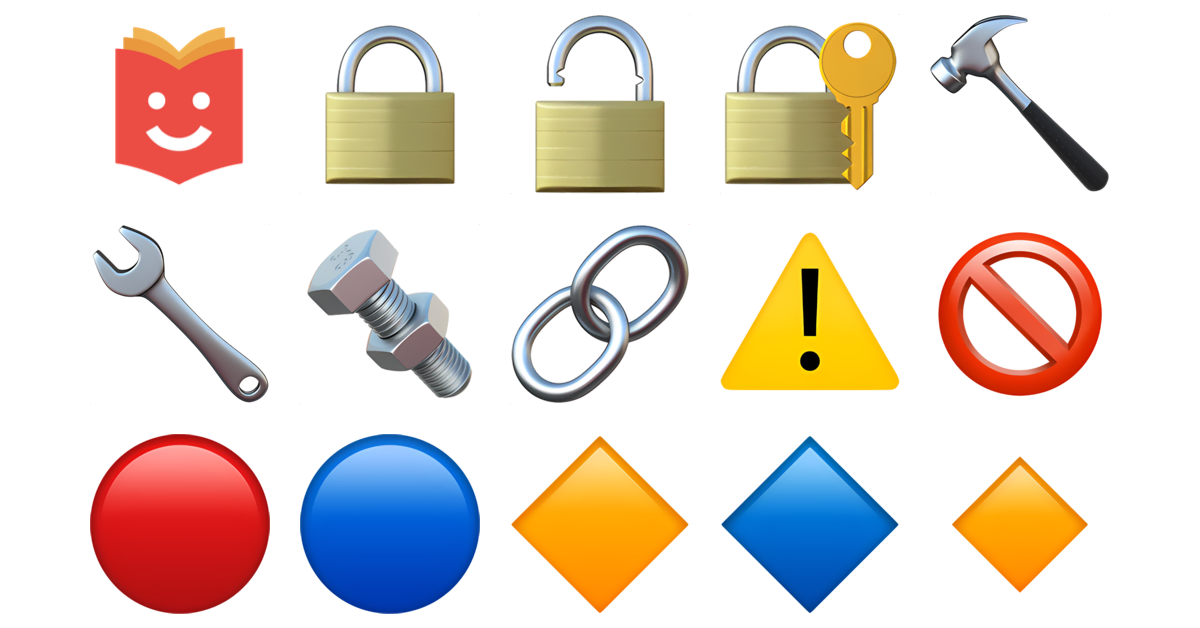 ⚠️🚫🤔 Caution Sign Emojis Collection 🔒🔓🔐🔨🔧🔩🔗 — Copy & Paste!