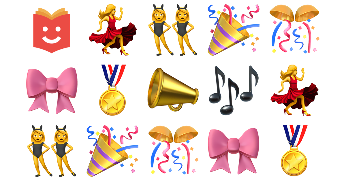 💃🎉📣 Cheerleader Emojis Collection 💃👯‍♀️🎉🎊🎀🏅📣 — Copy & Paste!