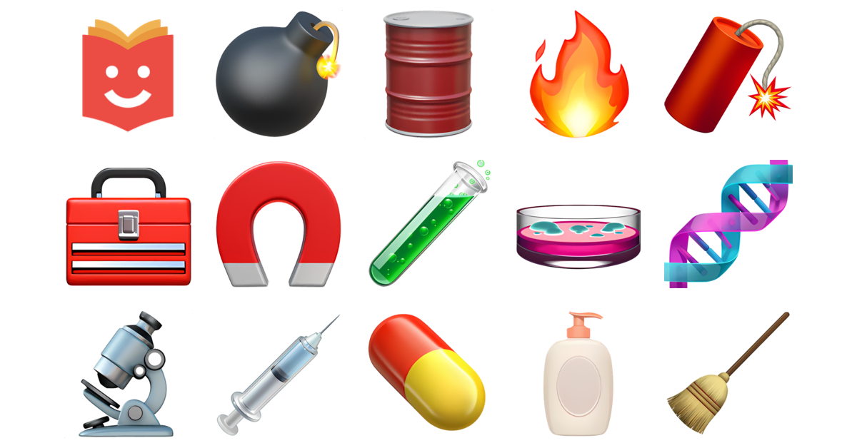 🧪🔬💊 Chemical Emojis Collection 💣🛢️🔥🧨🧰🧲🧪 — Copy & Paste!