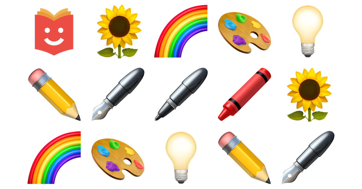 🖍️🎨 ️ Colored Pencil Emojis Collection 🌻🌈🎨💡 ️🖋️🖊️ — Copy & Paste!