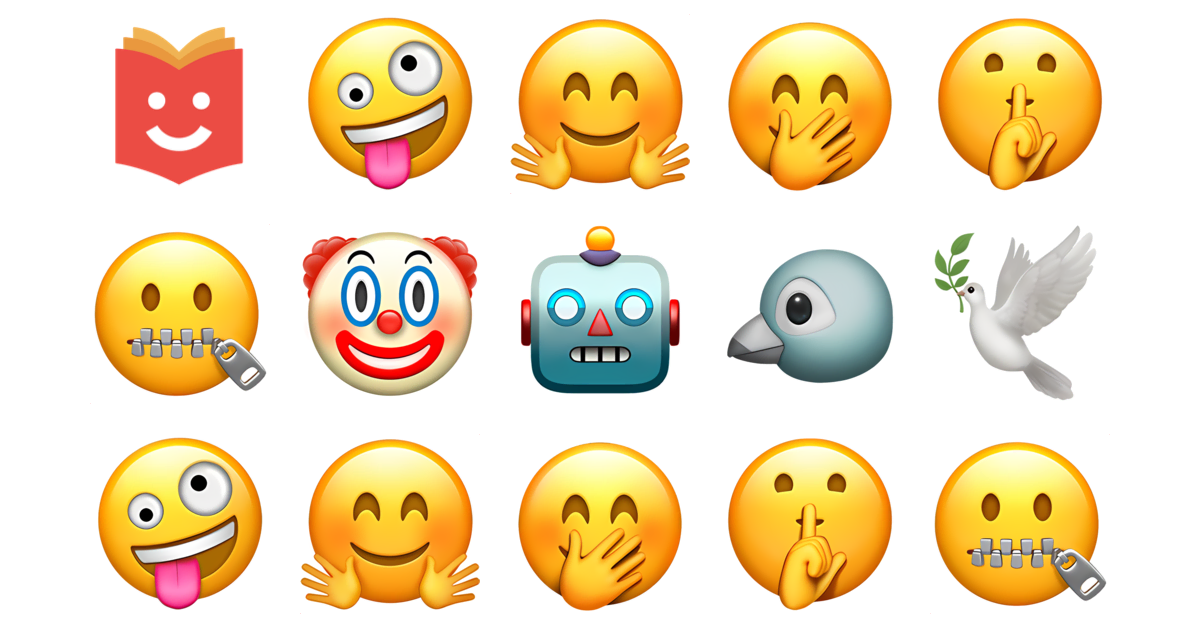 🤪🐣🕰 Cuckoo Emojis Collection 🤪🤗🤭🤫🤐🤡🤖 — Copy & Paste!