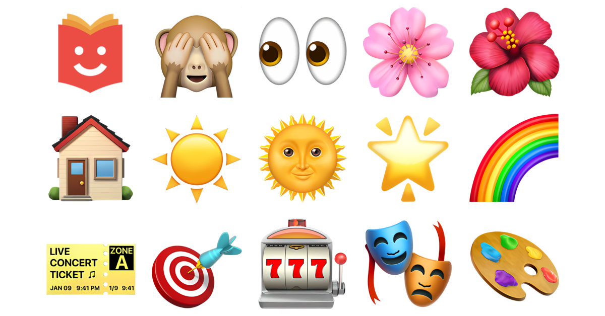 🚩🎭🙈 Curtain Emojis Collection 🙈👀🌸🌺🏠☀️🌞 — Copy & Paste!