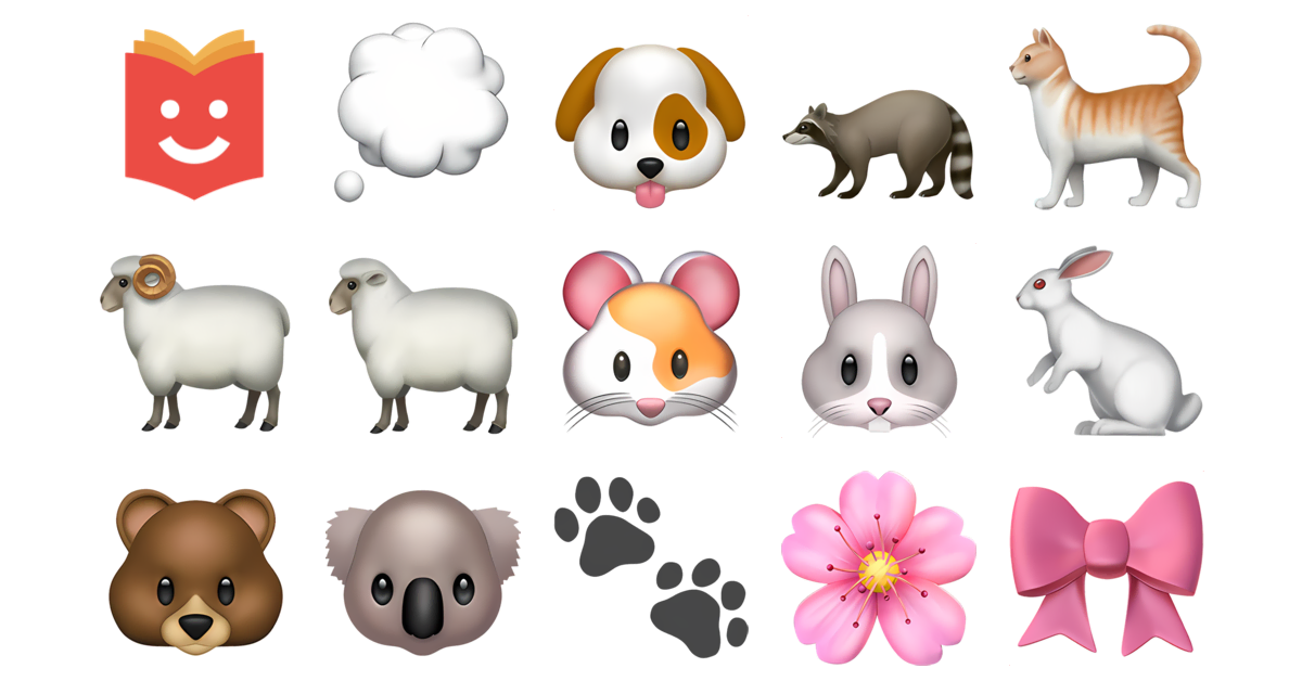 🐻🌸🧸 Fluffy Emojis Collection 💭🐶🦝🐈🐏🐑🐹 — Copy & Paste!