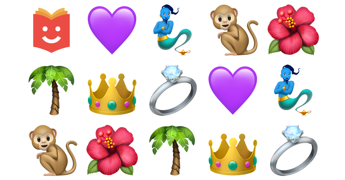 🌺💜👑 Jasmine Emojis Collection 💜🧞‍♂️🐒🌺🌴👑💍 — Copy & Paste!