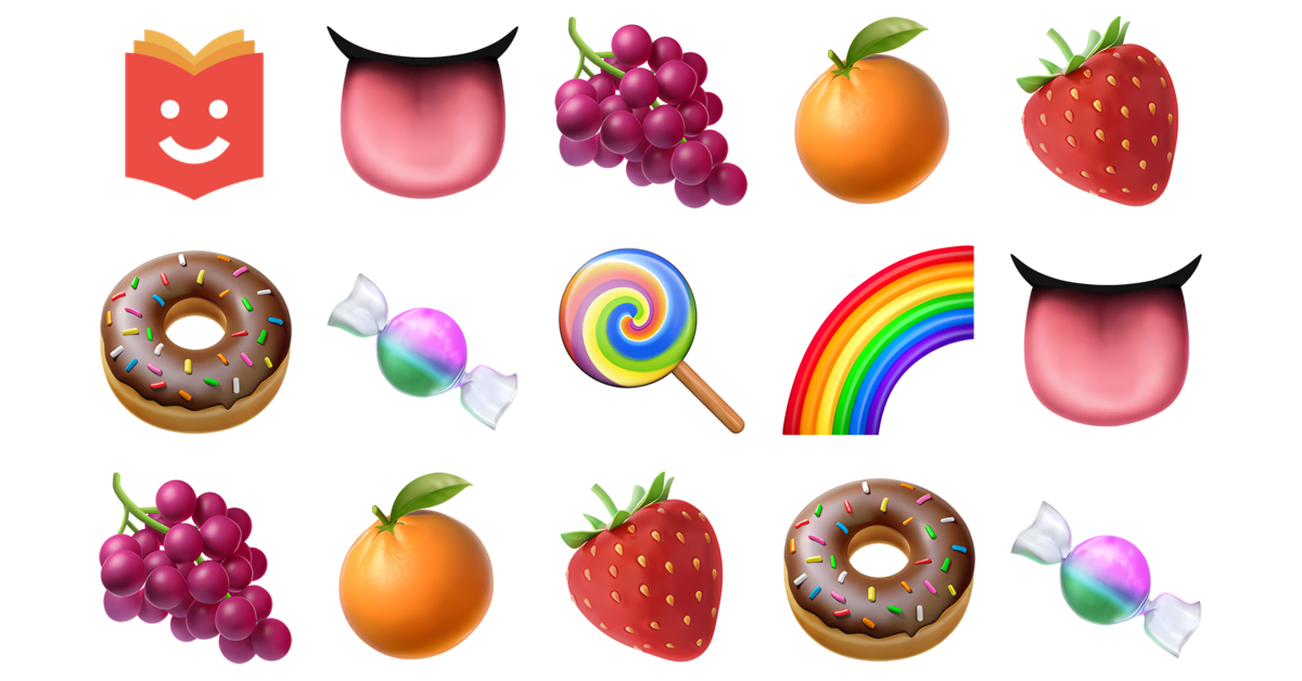 🍬🌈👅 Jelly bean Emojis Collection 👅🍇🍊🍓🍩🍬🍭 — Copy & Paste!