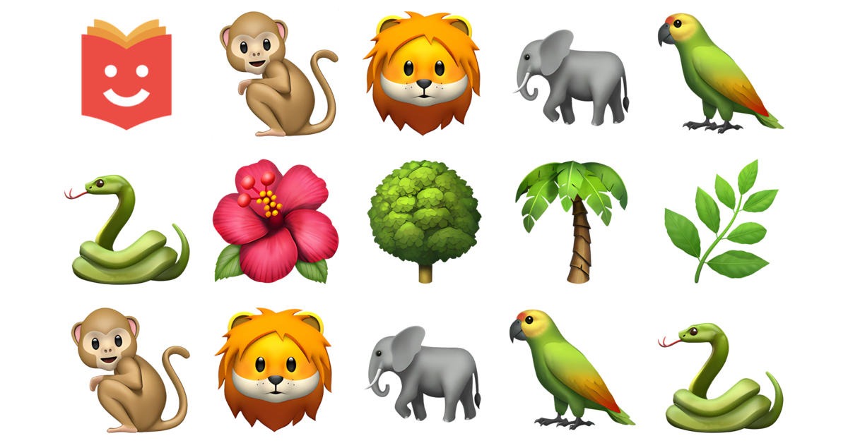 🌴🐒🌿 Jungle Emojis Collection 🐒🦁🐘🦜🐍🌺🌳 — Copy & Paste!