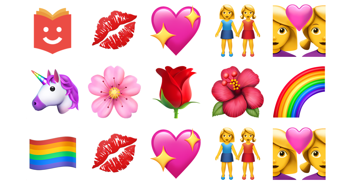 🌈👩‍ ️‍👩🌈 Lesbian Emojis — Copy & Paste!