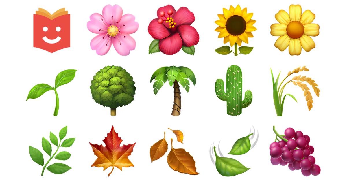 🍓🌸🍃 Lychee Emojis Collection 🌸🌺🌻🌼🌱🌳🌴 — Copy & Paste!