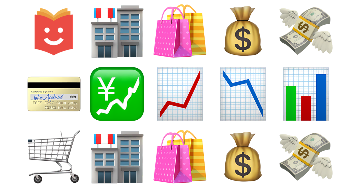 💰📈🛍️ Market Emojis Collection 🏬🛍️💰💸💳💹📈 — Copy & Paste!