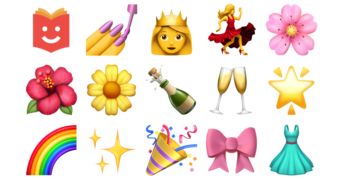 💃🛍️💄 Material Girl Emojis Collection 💅👸💃🌸🌺🌼🍾 — Copy & Paste!