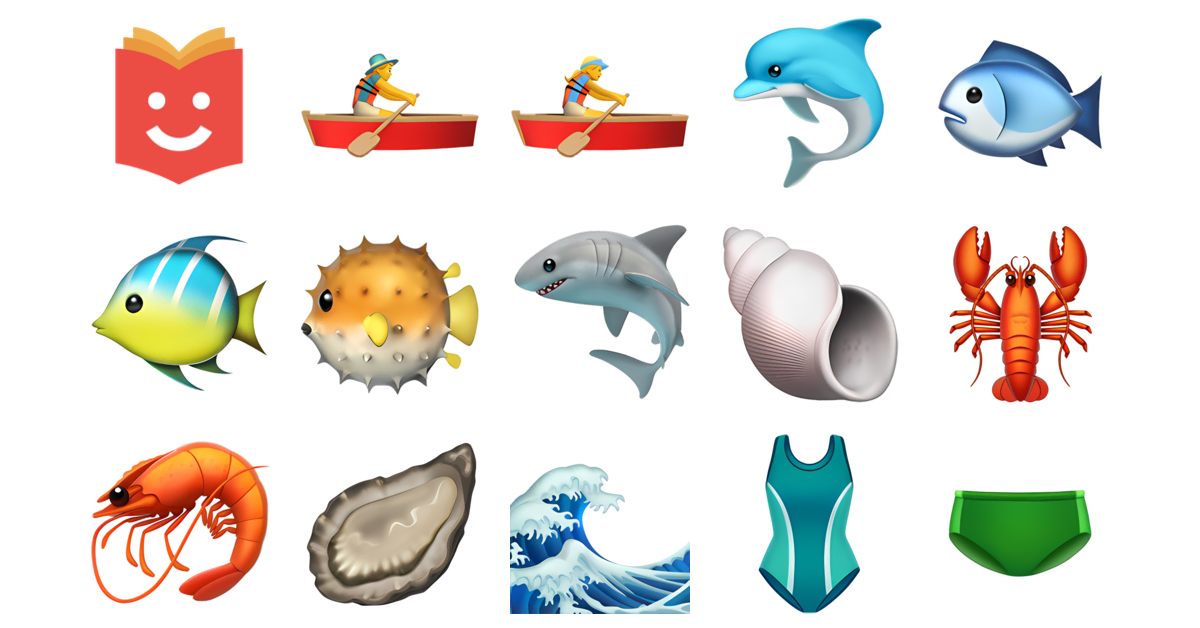 🌊🐠🌴 Ocean Emojis Collection 🚣‍♂️🚣‍♀️🐬🐟🐠🐡🦈 — Copy And Paste 