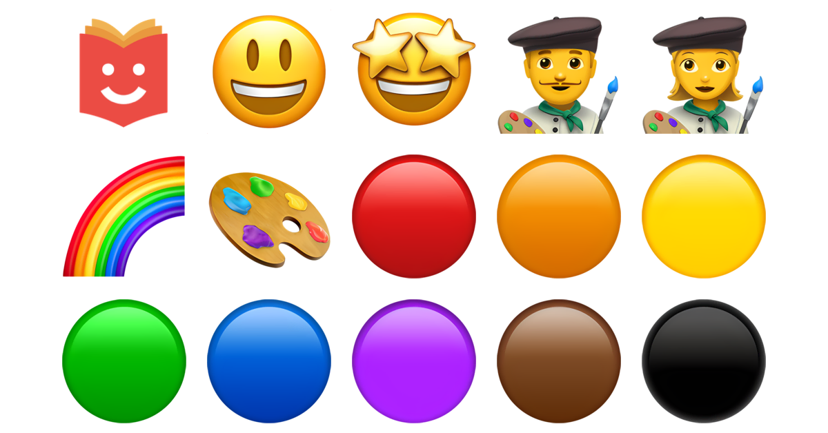 🎨🖌️🖼 Paint Emojis Collection 😃🤩👨‍🎨👩‍🎨🌈🎨🔴 — Copy & Paste!