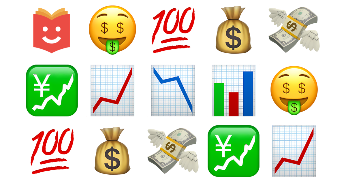 💯💹📈 Percent Emojis Collection 🤑💯💰💸💹📈📉 — Copy & Paste!