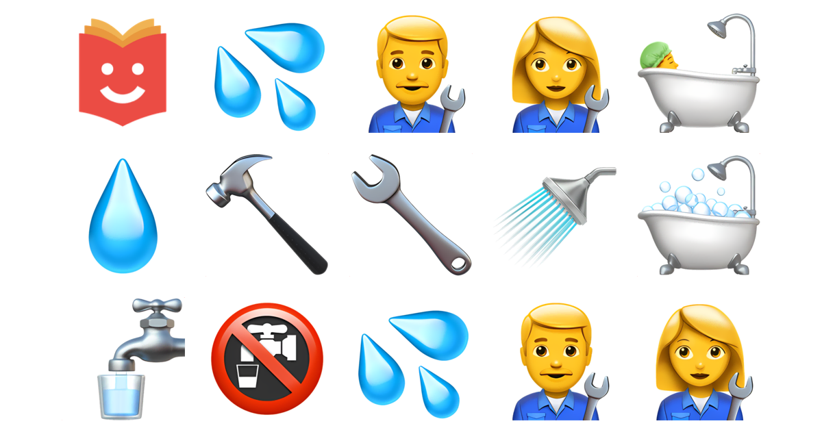 🚰🔧🚽 Plumber Emojis Collection 💦👨‍🔧👩‍🔧🛀💧🔨🔧 — Copy & Paste!