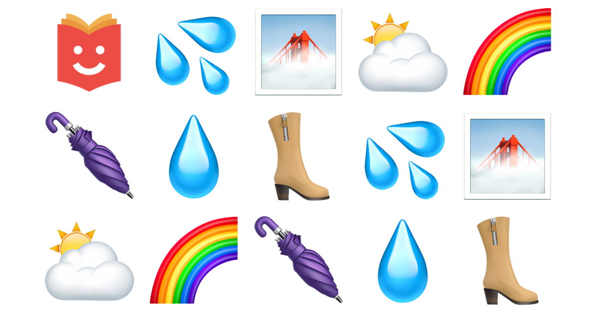 ☔️💦🌧️ Rain Emojis Collection 💦🌁⛅🌈🌂💧👢 — Copy & Paste!