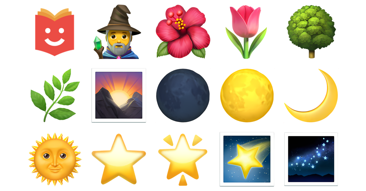 🔮🕯️👻 Summoning Circle Emojis Collection 🧙‍♂️🌺🌷🌳🌿🌄🌑 — Copy & Paste!