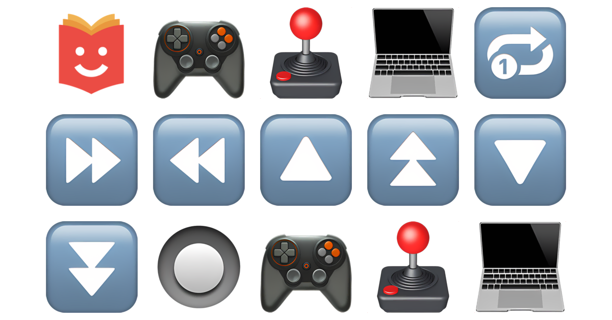 🎮💻🕹️ Switch Emojis Collection 🎮🕹️💻🔂⏩⏪🔼 — Copy & Paste!