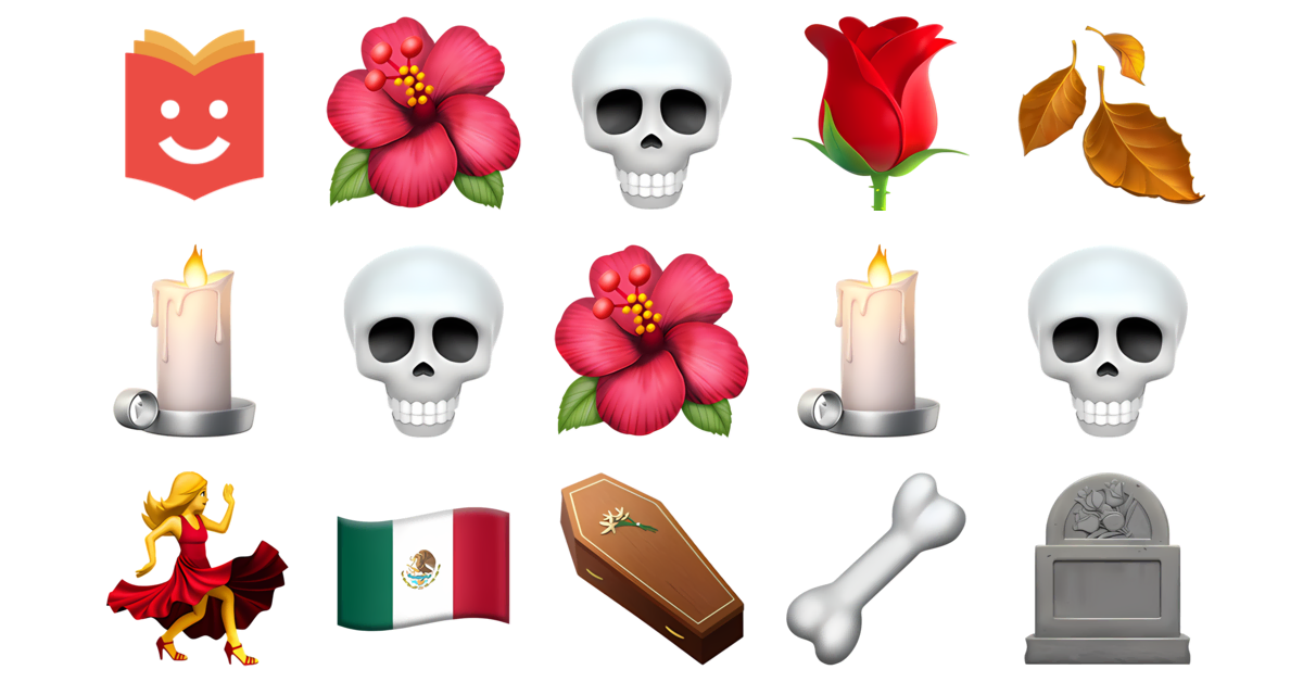 🌺💀🌹 El Día de los Muertos Colección Emoji — Copiar y Pegar