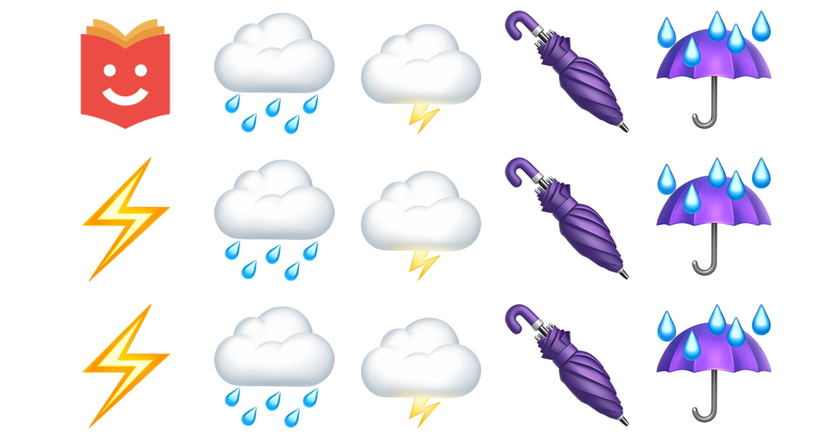 ⚡🌩️🌧️ Thunderstorm Emojis Collection 🌧️🌩️🌂☔⚡ — Copy & Paste!