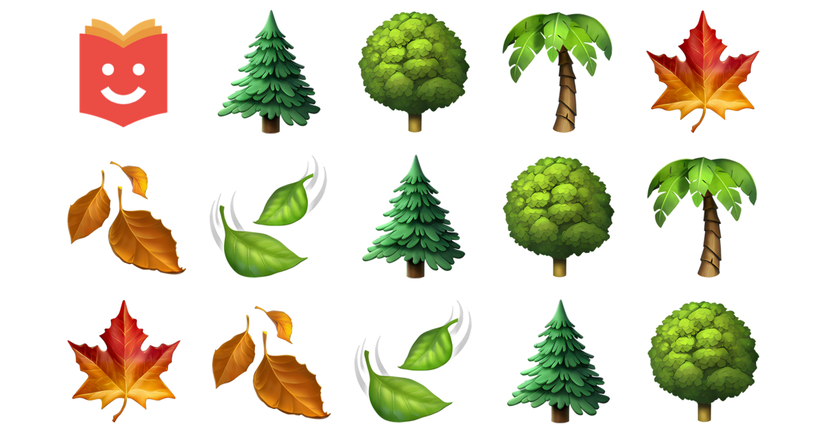 🌳🍃🌿 Tree Emojis Collection 🌲🌳🌴🍁🍂🍃 — Copy & Paste!