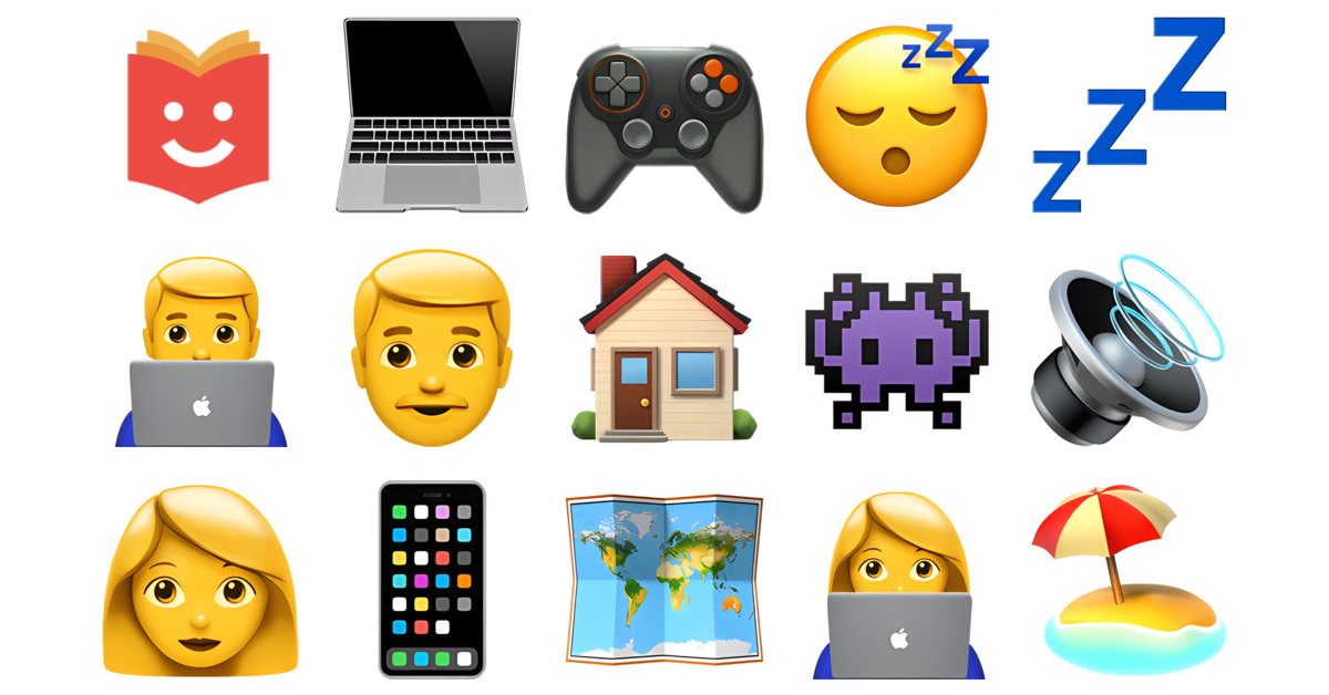 🏠👨‍💻 Lavorare da casa Collezione Emoji