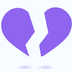 Purple Broken Heart Skype