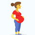 Woman pregnant Skype