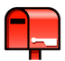closed-mailbox-with-lowered-flag Emoji softbank