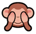 see-no-evil-monkey Emoji softbank