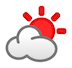 sun-behind-cloud Emoji softbank