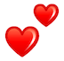two-hearts Emoji softbank