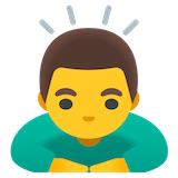 man-bowing Emoji google